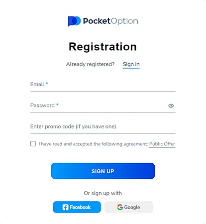 signup in pc app